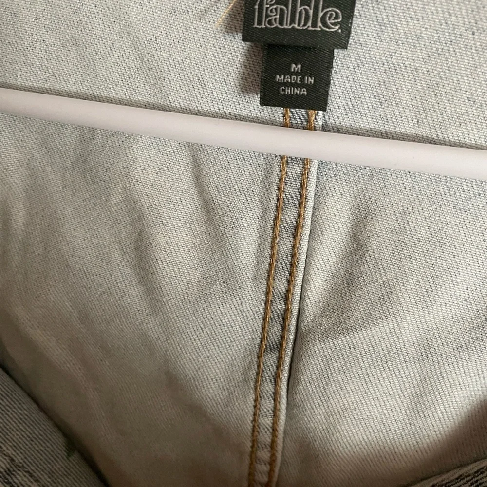 NWT 90’s Style Jean Bustier Crop Top w/ Pink Floral Design - Picture 9 of 12